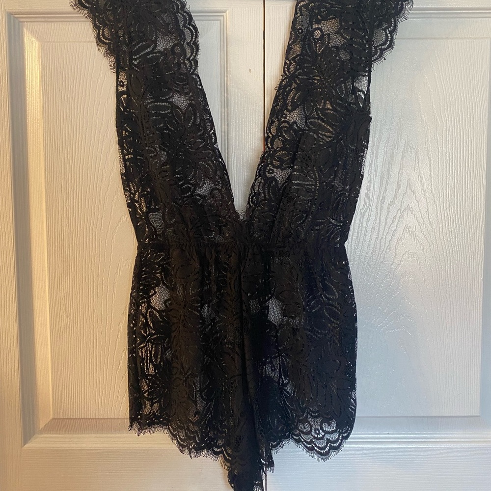 Lace swimsuit cover up